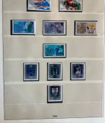 BERLIN 1949-1990 Sammlung postfrisch komplett Lindner Vordruck in 2 Ringbindern