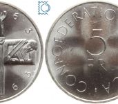 SCHWEIZ 5 Franken 1963 - 100 Jahre Internationales Rotes Kreuz