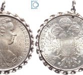 Maria Theresia Taler 1780 mit Fassung und Anhänger - wunderschön!