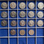 18x UdSSR Sowjetunion / Russland - 12 x 5 Rubel, 3 x 3 Rubel, 3 x 1 Rubel