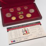 MALTA 2008 Kursmünzensatz KMS BU (3,88€) mit Medaillenbarren - in Holzkassette