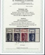 Österreich 693-696 Ecke Eckrand postfrisch gepr. VÖB - Grazer Ausgabe