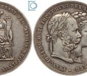 Österreich 1879 - Franz Joseph I. + Sissi Silberhochzeit - 2 Gulden