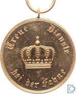 Preussen - Dienstabzeichen 2. Klasse 1913 für 12 Jahre - vergoldet