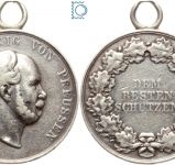 Schieß-Preismedaille Kaiser und König Wilhelm I. 1861 - Version zu 2 Talern (34 mm 29,6 g)