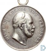 Schieß-Preismedaille Kaiser und König Wilhelm I. 1861 - Version zu 2 Talern (34 mm 29,6 g)