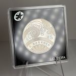 PORTUGAL 5 EURO 2018 Silber - Barock Europa Stern - PP in Kapsel