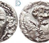 Salvatore Dali (1904-1989) - Silbermedaille Konrad Adenauer