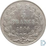 Frankreich, 5 Francs, 1844 A Paris, Louis Philippe (1830-1848)