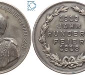 Preussen Silbermedaille 1913, auf die Jahrhundertfeier der Völkerschlacht