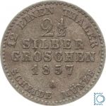 Brandenburg-Preussen, 2 1/2 Silbergroschen 1857 A, Friedrich Wilhelm IV. 1840-1861