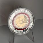 Monaco 2017 2 Euro st - Gracia Patria in Polymerring - in Kapsel