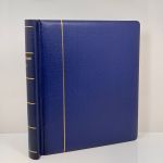 5x ABRIA Klemmbinder Blau Aufdruck "Deutschland DDR I-V" mit Kassette gebraucht