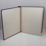 5x ABRIA Klemmbinder Blau Aufdruck "Deutschland DDR I-V" mit Kassette gebraucht