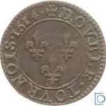 Frankreich Double Tournois 1614 A Paris, Louis XIII