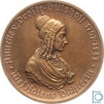 Notgeld Westfalen, 500 Mark 1923, Annette von Droste-Hülshoff, Bronze, Jäger N19