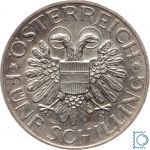 Österreich, 5 Schilling 1934 - Magna Mater | Madonna von Mariazell