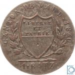 SCHWEIZ Kanton Waadt (Vaud), 1 Batzen 1830