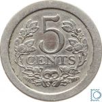 Niederlande Koninkrijk, 5 Cent 1907, Wilhelmina 1890-1948