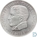 5 DM Freiherr von Eichendorff 1957 J - Silber Gedenkmünze - Jäger 391