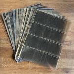 60 x Leuchtturm OPTIMA-Hüllen klar transparent 4 C - gebraucht / teils vergilbt
