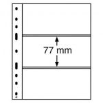 50 x Leuchtturm OPTIMA-Hüllen klar transparent 3 C - gebraucht / teils vergilbt