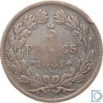 Frankreich, 5 Francs, 1831 D Lyon, Louis Philippe (1830-1848)