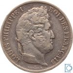Frankreich, 5 Francs, 1831 D Lyon, Louis Philippe (1830-1848)