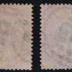 Großbritannien MiNr. 19 I+II gestempelt – Königin Viktoria mit/ohne Ecklinien