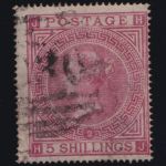 Großbritannien MiNr. 35 Pl. 2 J-H, H-J gestempelt – Königin Viktoria Wz. 7