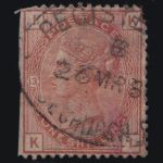 Großbritannien MiNr. 53 Pl. 13 gestempelt – Königin Viktoria