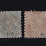 Großbritannien MiNr. 8 B + 9 B gez. K 14 – Königin Viktoria Oktober 1850