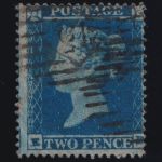 Großbritannien MiNr. 9 A gez. K 16 – Königin Viktoria Oktober 1850