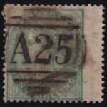 Großbritannien MiNr. 15 Breitrand gestempelt A25 Malta abroad – Viktoria – 1.11.1856