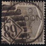 Großbritannien MiNr. 39 Pl. 12 mit Breitrand gestempelt – Königin Viktoria