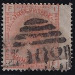Großbritannien MiNr. 42 Pl. 15 mit Breitrand gestempelt – Königin Viktoria