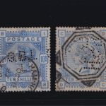 Großbritannien MiNr. 84a + 84c gestempelt – Königin Viktoria Postage & Revenue
