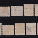 Großbritannien MiNr. 72-79, 81 gestempelt – Königin Viktoria Wz. 11 1883