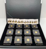 12 Goldmünzen je 1/500 Oz Gold 999 - 30 Jahre Mauerfall - Sammlung komplett
