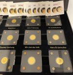 12 Goldmünzen je 1/500 Oz Gold 999 - 30 Jahre Mauerfall - Sammlung komplett