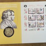 DDR Numisbrief 20 Mark 1986 - Gebrüder Grimm - Worbes 35b - SEHR SELTEN!