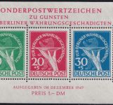 Berlin 1949 - Block 1 postfrisch - Währungsgeschädigte