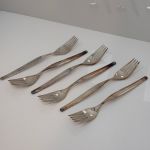 WMF MADRID 90er Silberauflage - 6x Gabel / Menügabeln - 19,5cm