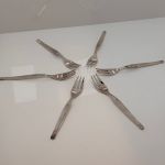 WMF MADRID 90er Silberauflage - 6x Kuchengabeln / Gabeln klein - 15,6cm