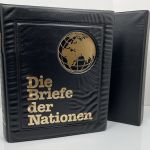NUMISBRIEFE aus aller Welt - Album mit 35 Numisbriefen inkl. Kassette