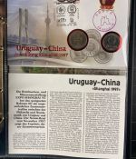 NUMISBRIEFE aus aller Welt - Album mit 35 Numisbriefen inkl. Kassette