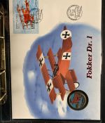 NUMISBRIEFE aus aller Welt - Album mit 35 Numisbriefen inkl. Kassette