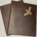 PHILSWISS - KRAUSE - Ringbinder braun Goldprägung + Klarsichthüllen AUSWÄHLEN