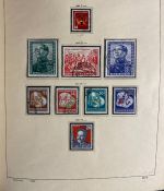 DDR Sammlung gestempelt - 1949-1974 nahezu komplett auf Vordruck im Klemmbinder