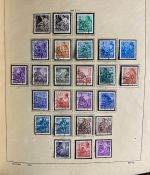 DDR Sammlung gestempelt - 1949-1974 nahezu komplett auf Vordruck im Klemmbinder